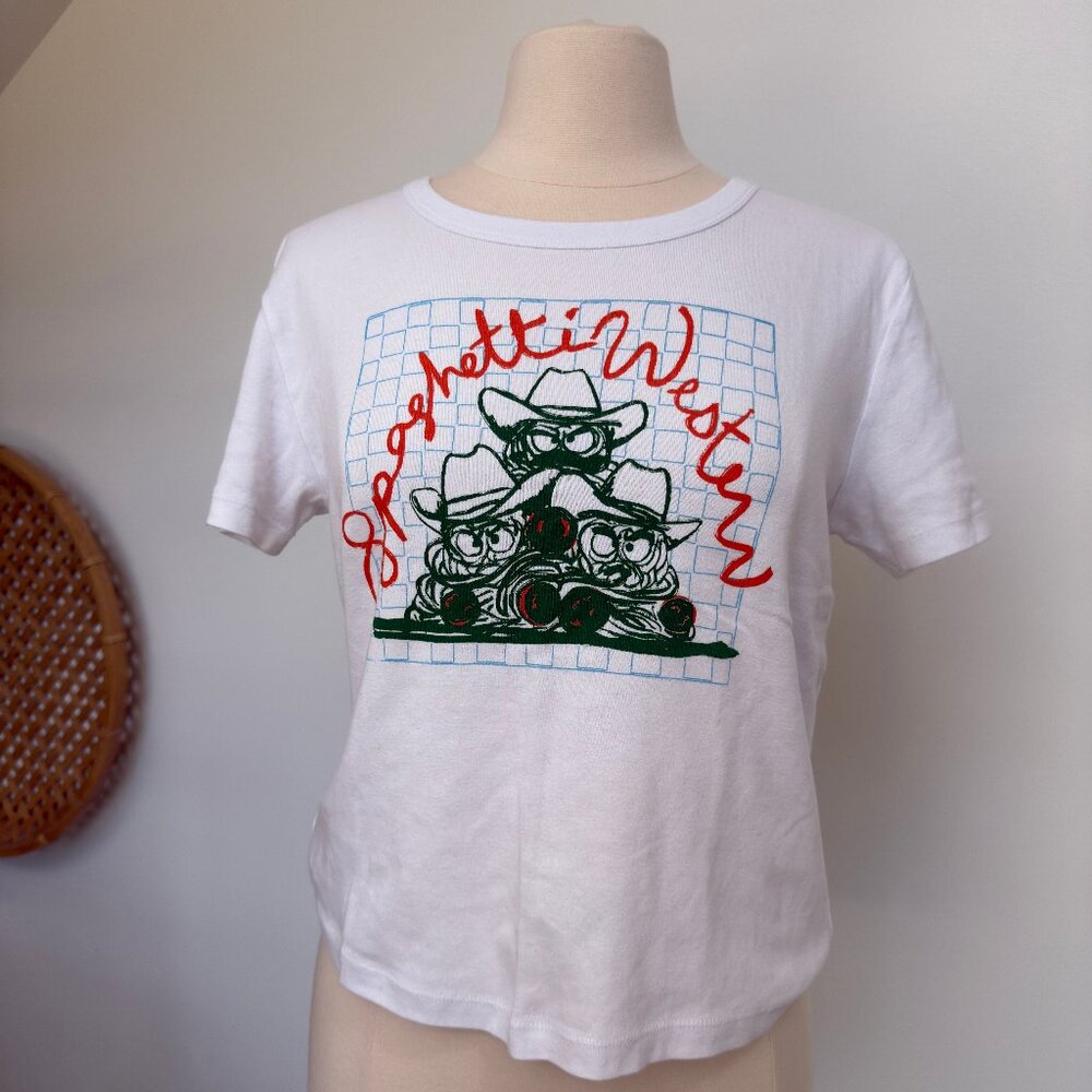 Spaghetti Western White Graphic Tee